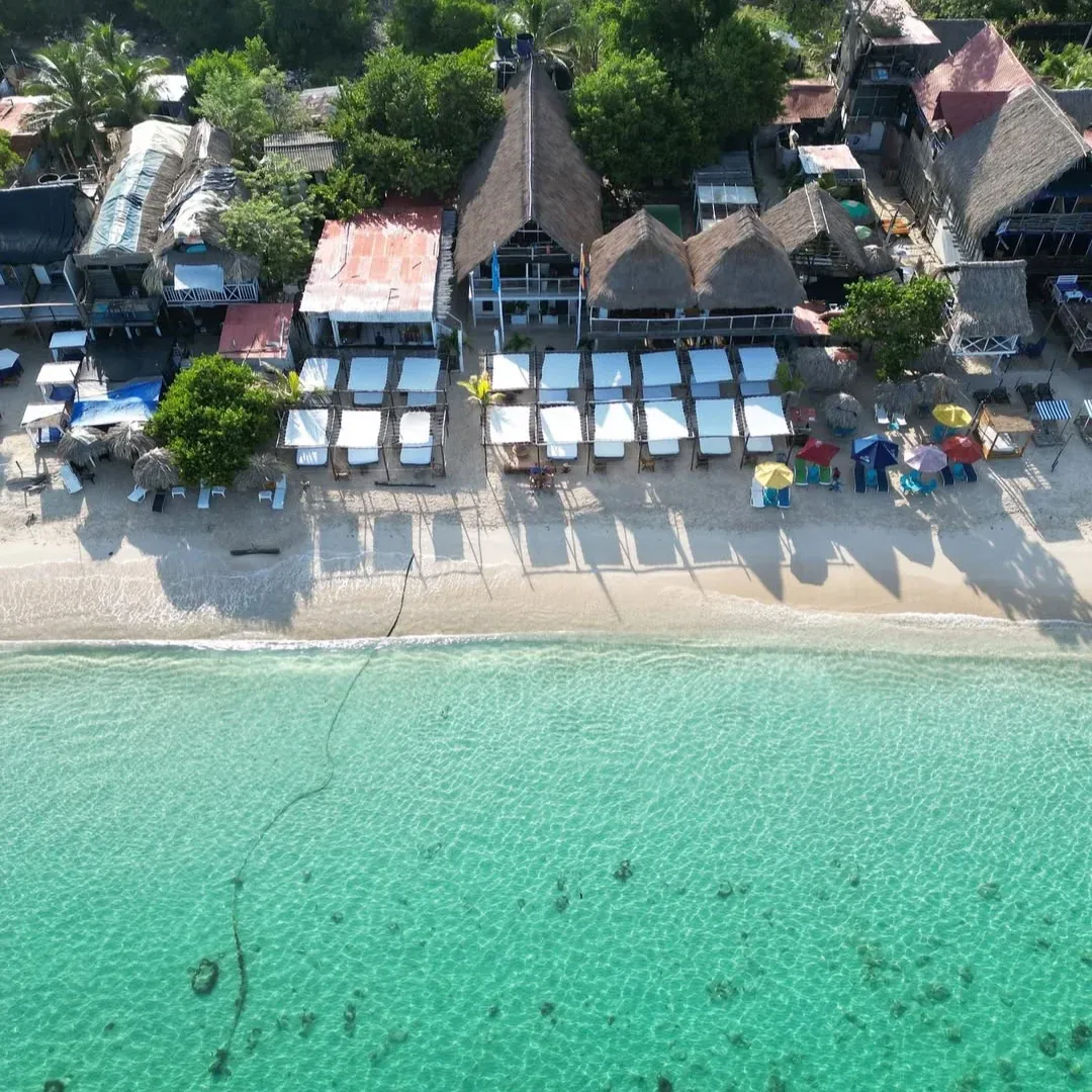 Beach beds, a pool and a menu lunch