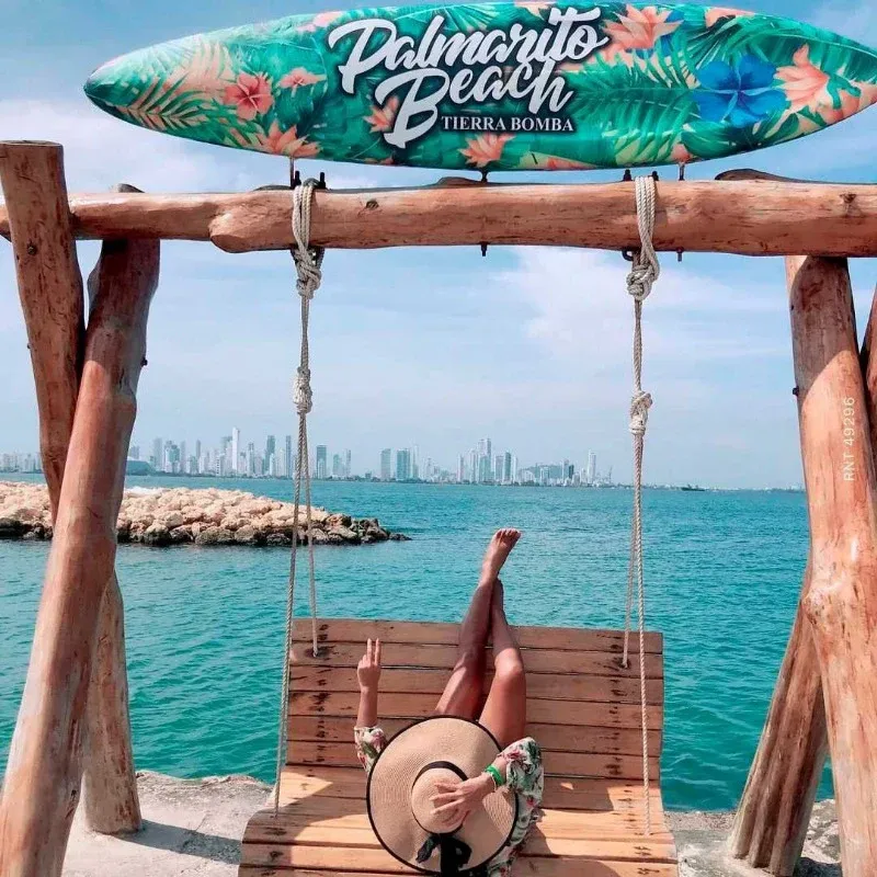 Zona de hamacas para la siesta perfecta