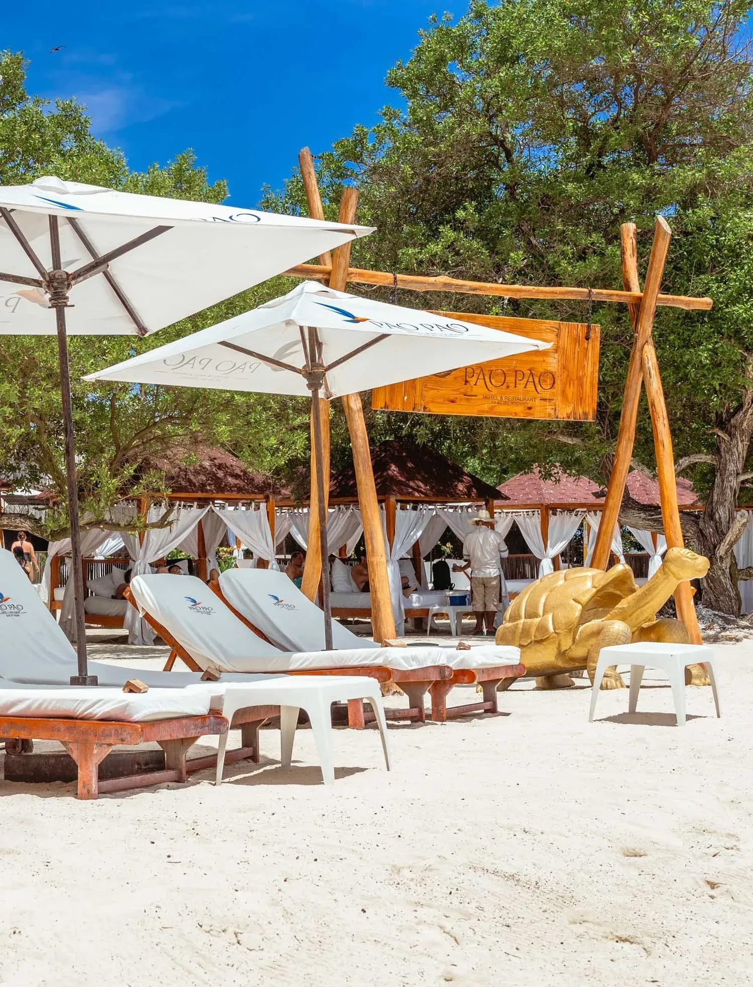 Playa idílica para descansar sin reloj